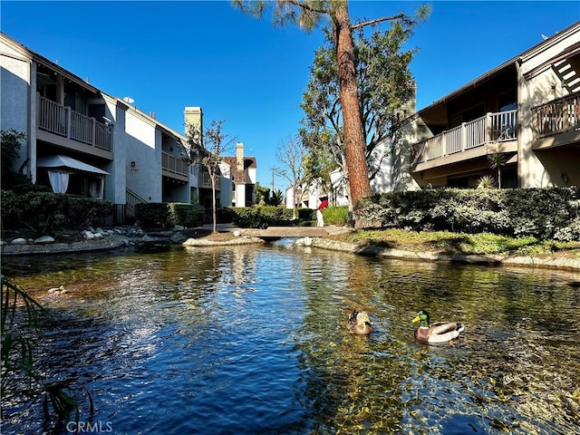 view of water feature