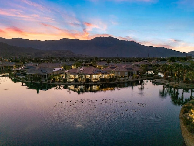 water view featuring a mountain view