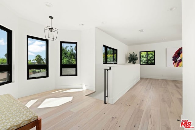 foyer featuring light hardwood / wood-style flooring