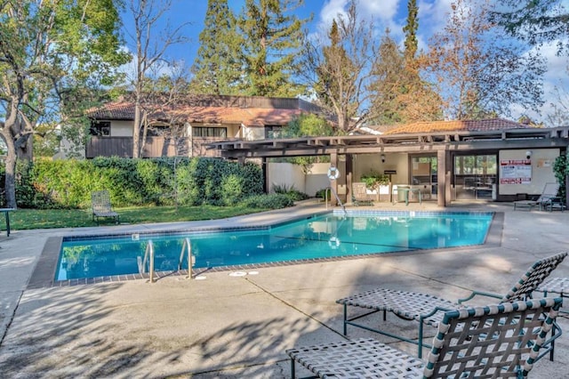 view of pool with a patio area