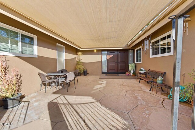 view of patio / terrace featuring outdoor dining space