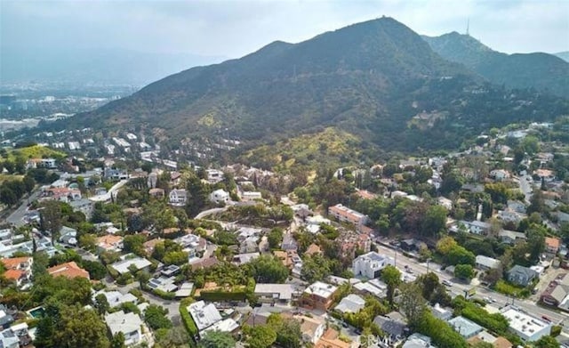 aerial view featuring a mountain view