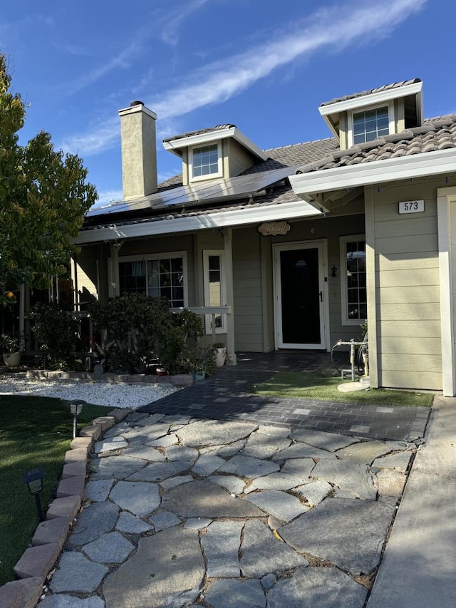 view of front facade featuring a porch