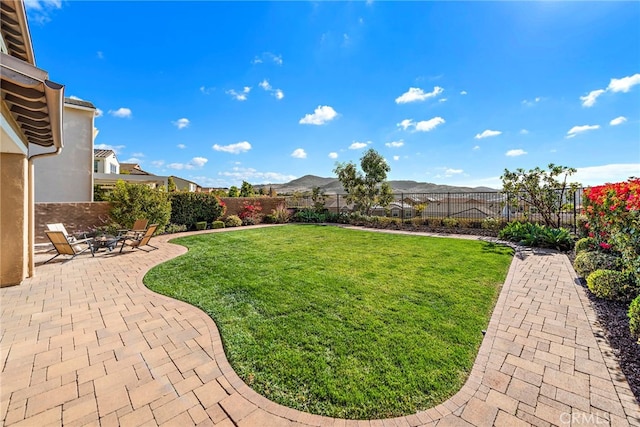 view of yard featuring a patio