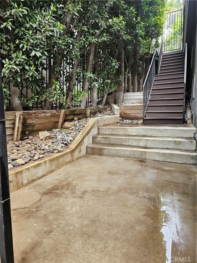 2355 N Beverly Glen Blvd, Los Angeles, CA 90077 - view of patio / terrace with stairs