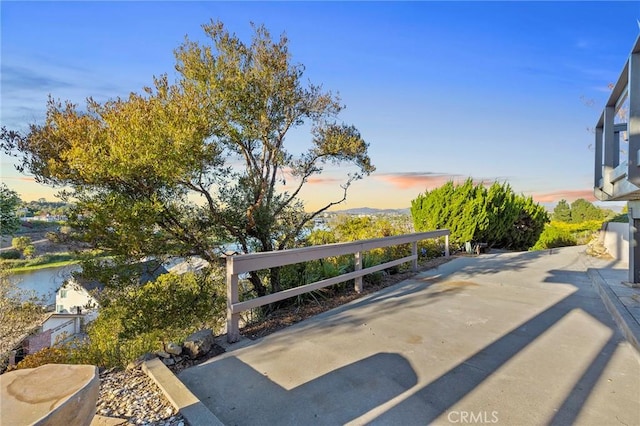 view of property's community featuring a water view