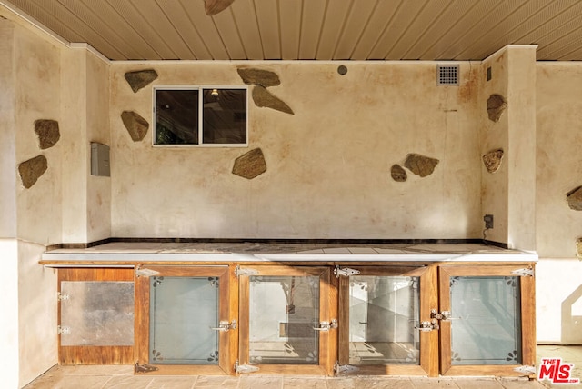 room details featuring wooden ceiling