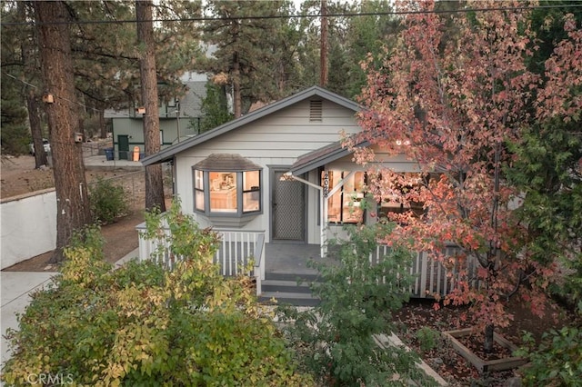 view of bungalow-style house