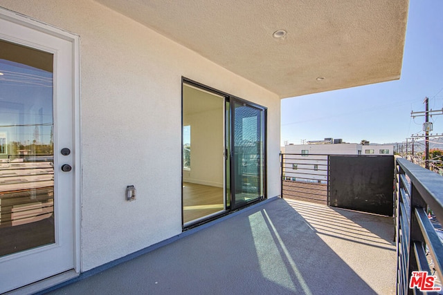 view of balcony