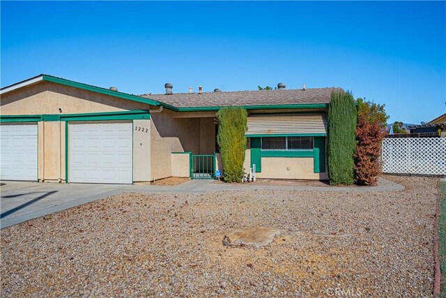 ranch-style house with a garage