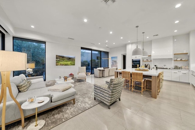 view of living room