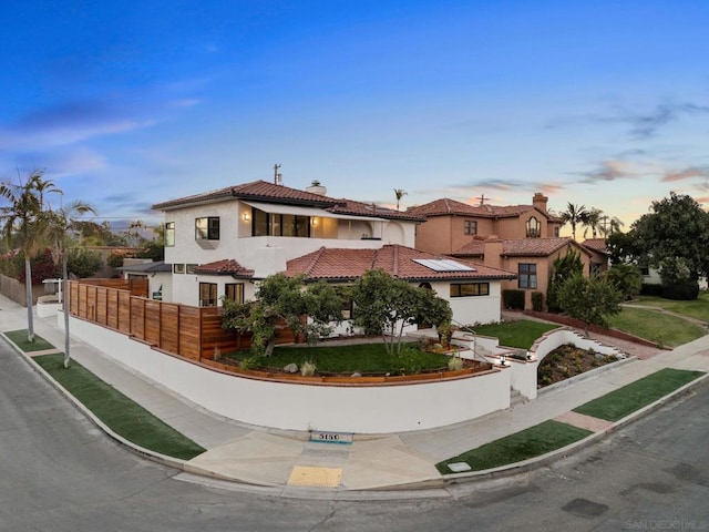 view of mediterranean / spanish-style home