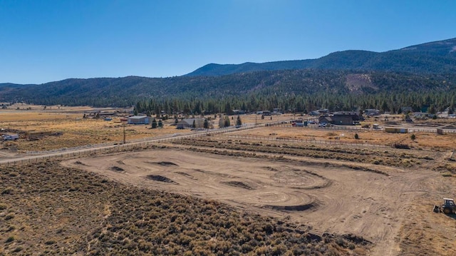 property view of mountains featuring a rural view