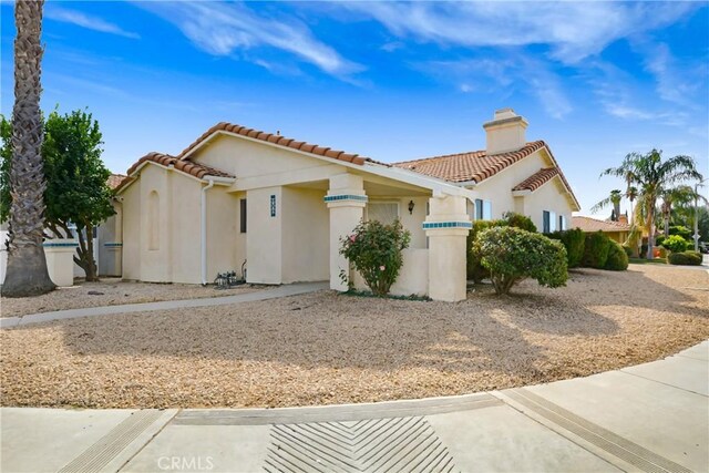 view of mediterranean / spanish house