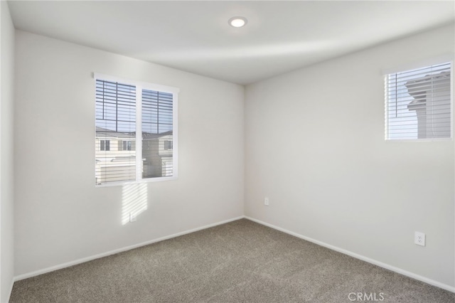 view of carpeted empty room