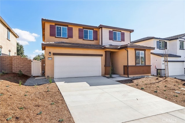 view of front of home featuring a garage