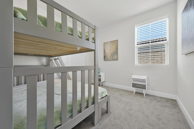 bedroom with carpet floors