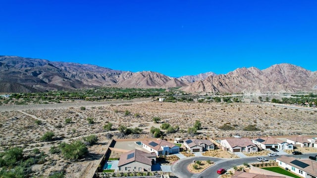 bird's eye view featuring a mountain view