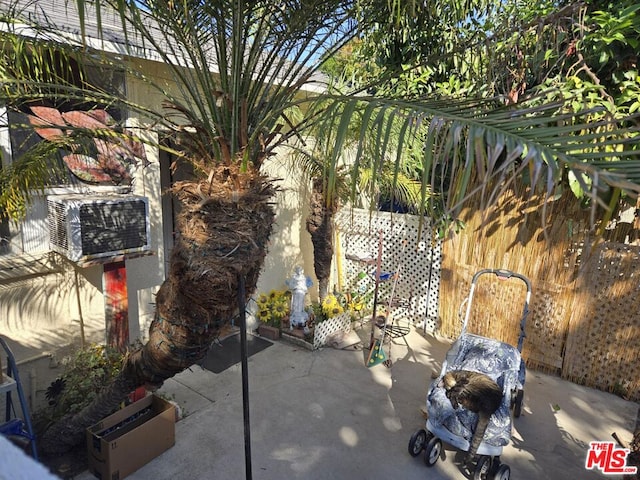 view of patio featuring cooling unit