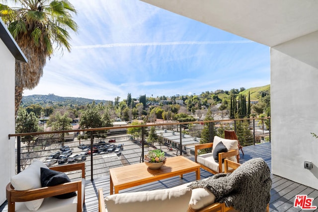 balcony with an outdoor living space