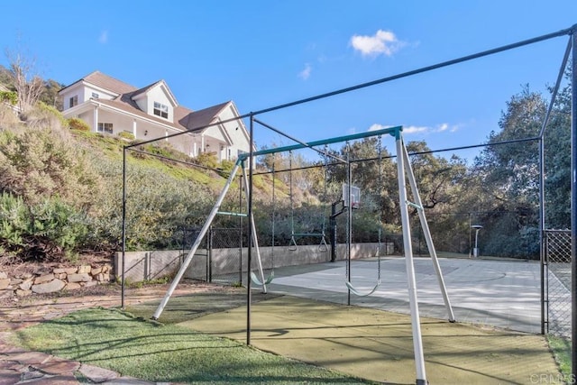 view of sport court