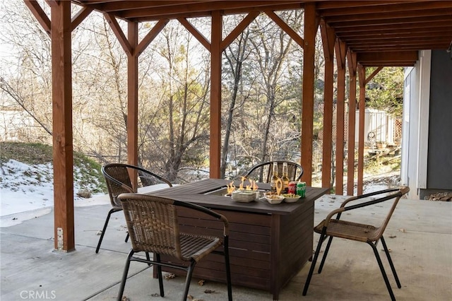 view of sunroom / solarium