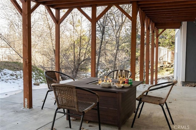 28164 N Bay Rd, Lake Arrowhead, CA 92352 - view of patio with outdoor dining area