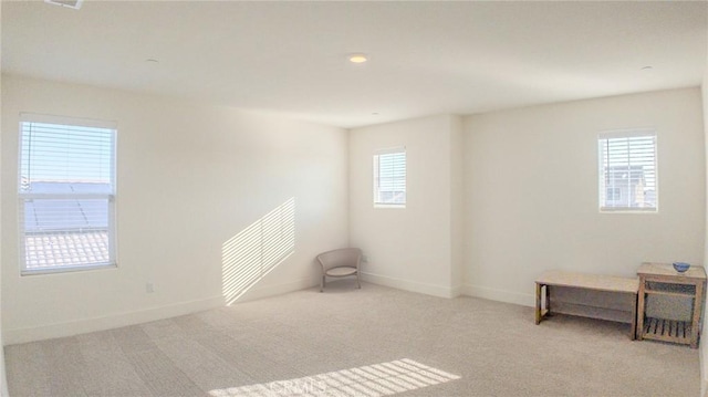 view of carpeted empty room