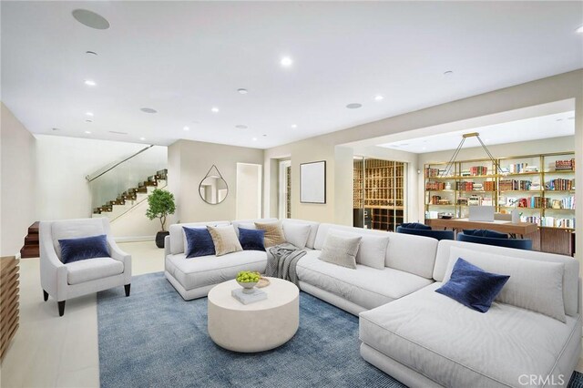 51 Monarch Beach Resort S, Dana Point, CA 92629 - living room with stairway and recessed lighting