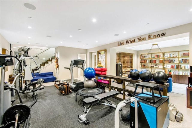 view of exercise room