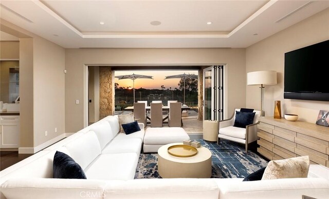 51 Monarch Beach Resort S, Dana Point, CA 92629 - living area featuring a raised ceiling