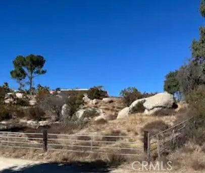 view of landscape featuring a rural view