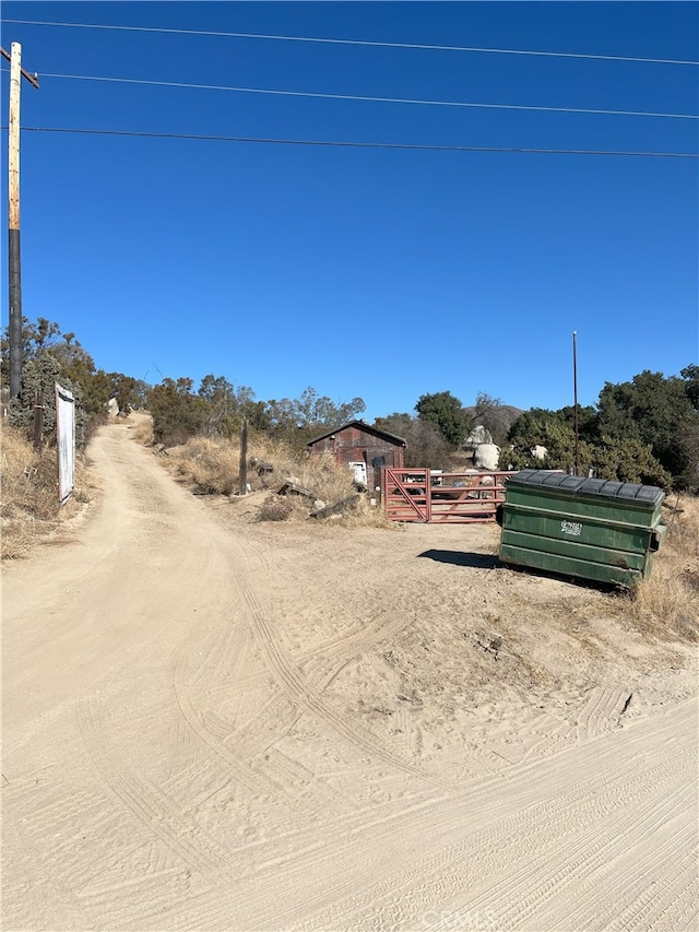 view of road