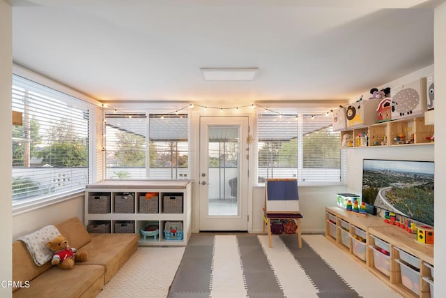 view of sunroom