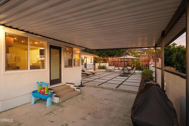 view of patio / terrace with grilling area