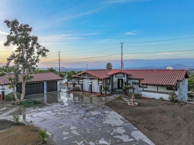 view of mediterranean / spanish house