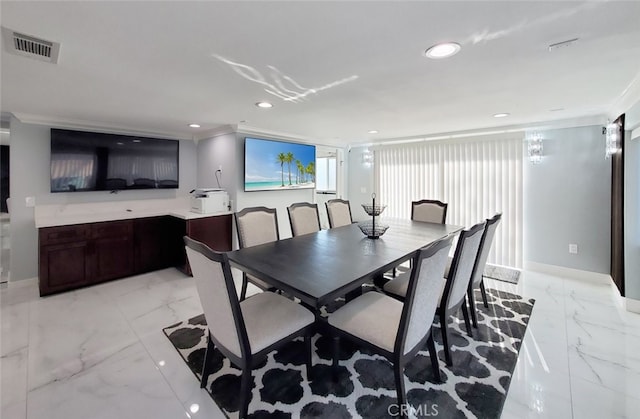 view of dining room