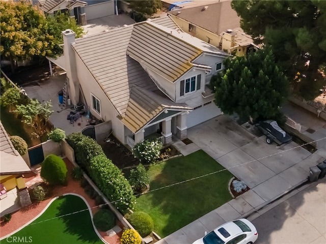 birds eye view of property