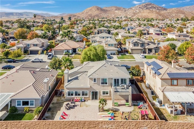 aerial view featuring a mountain view