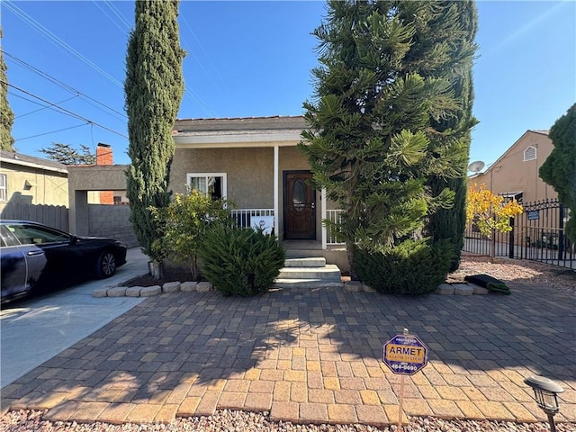 view of front of home