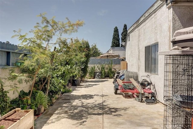 view of patio / terrace with a fenced backyard