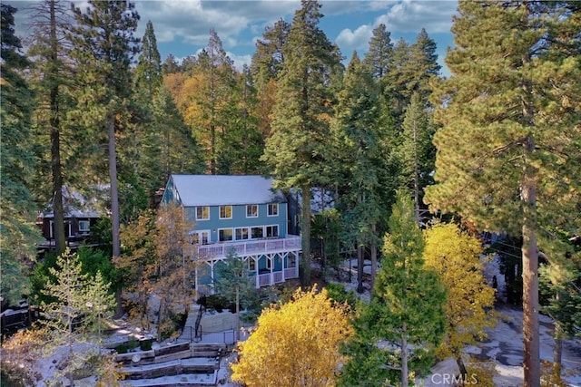 birds eye view of property