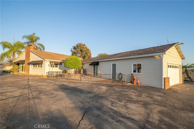 view of front of house featuring a garage