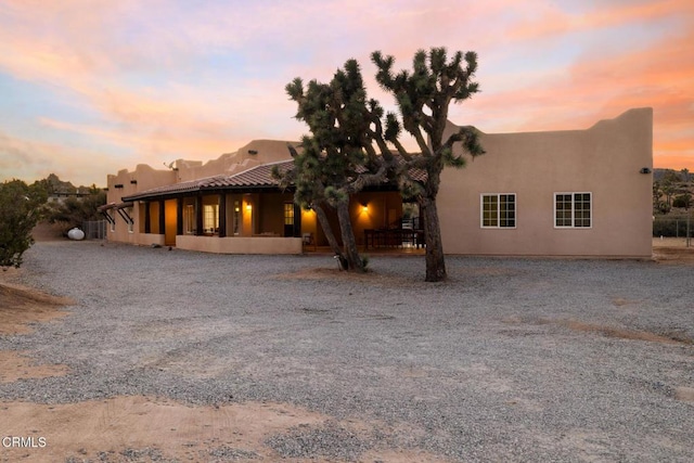 view of southwest-style home