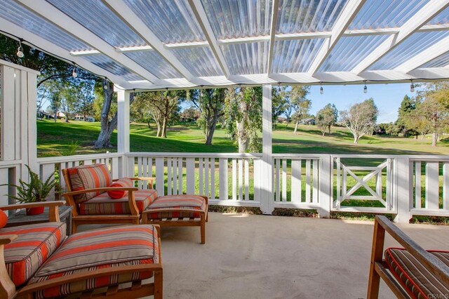 sunroom featuring a wealth of natural light