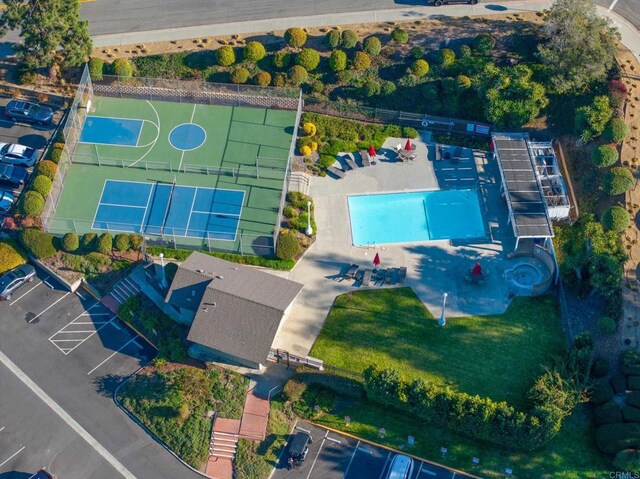 birds eye view of property