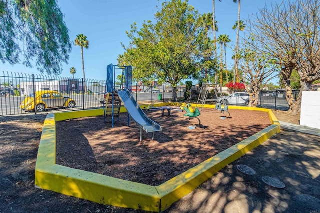 view of play area