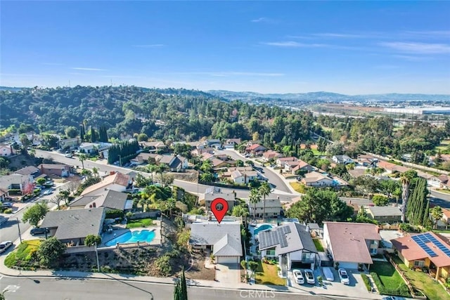 drone / aerial view featuring a residential view