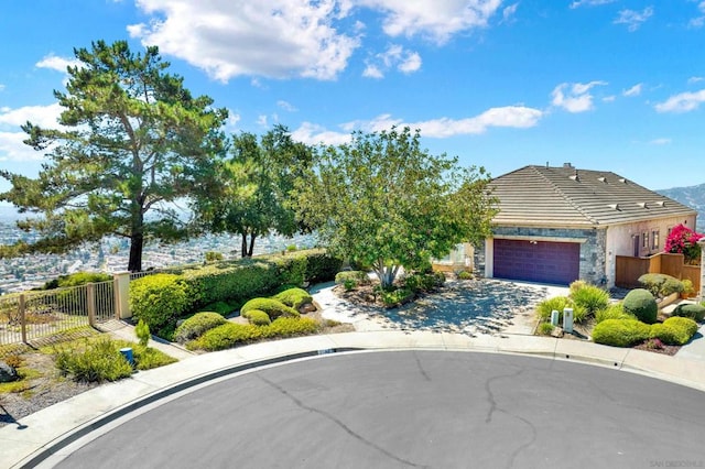 view of front of house featuring a garage