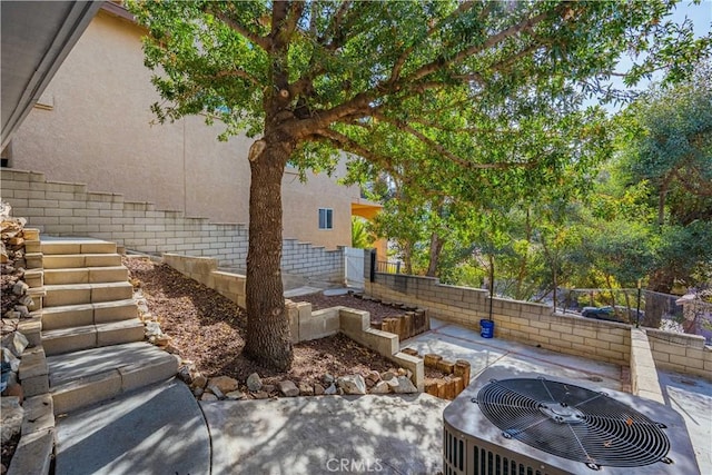 view of patio / terrace featuring cooling unit